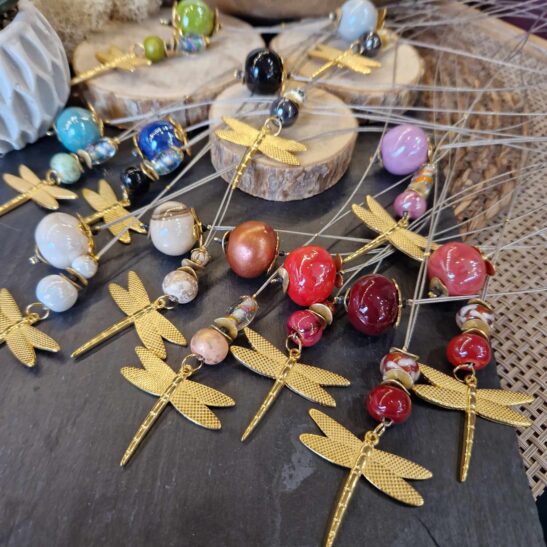 LUZELLE sautoir modulable libellule dorée