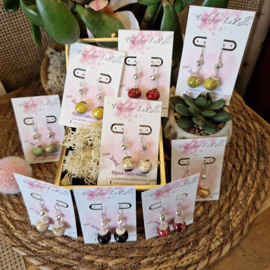 HELENA boucles d'oreilles céramique