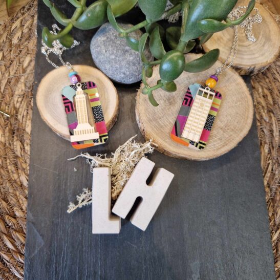 MOZAIK sautoir havrais coloré