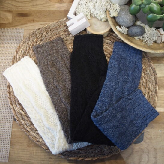 Fil de Jour guêtres en laine taille unique