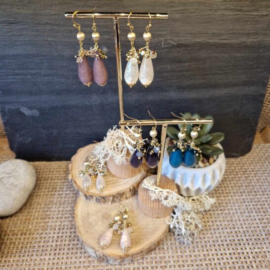 PERNILLE boucles d'oreilles dorées