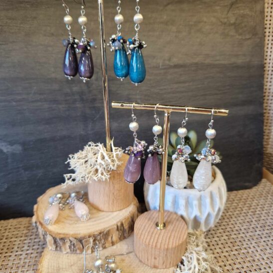 PERNILLE boucles d'oreilles argentées