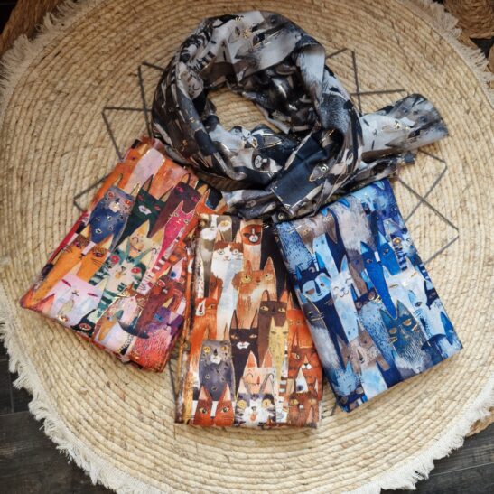 MISTIGRI écharpe motifs chats