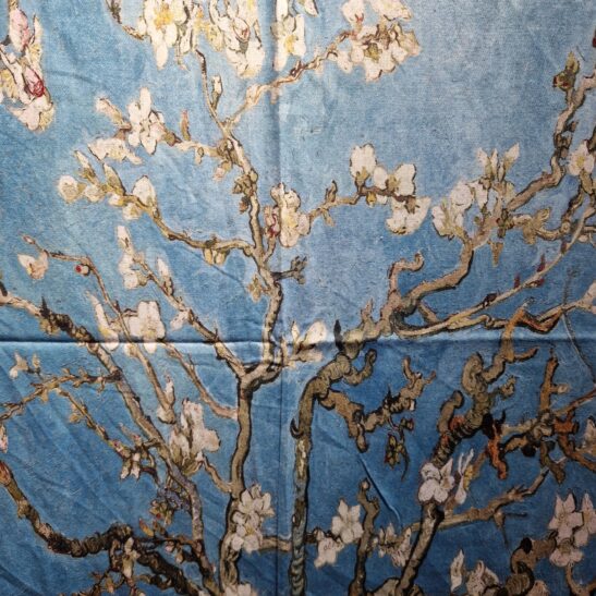 LES AMANDIERS étole artistique