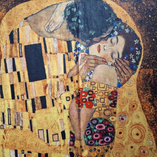 LE BAISER étole artistique