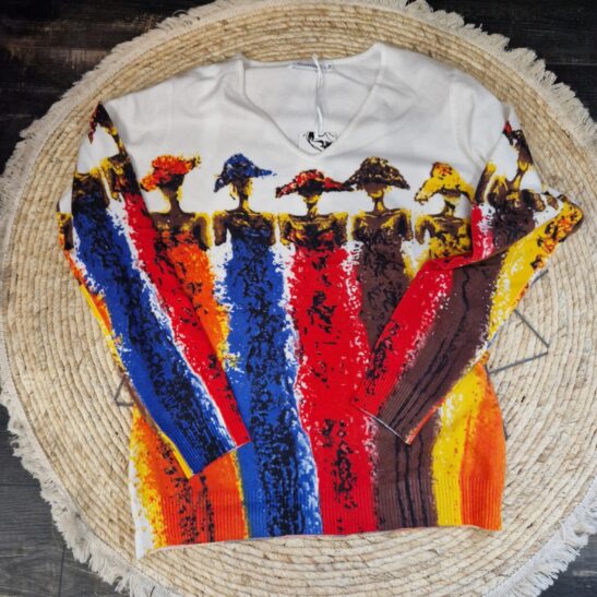 STENKA pull à motifs originaux