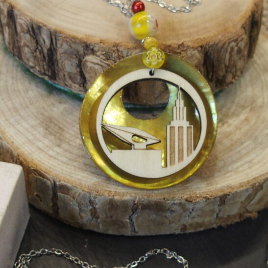 SANVIC collier havrais avec nacre jaune - Saint Joseph+MUMA