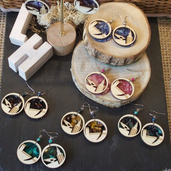 DOLLEMARD boucles d'oreilles thème LE HAVRE