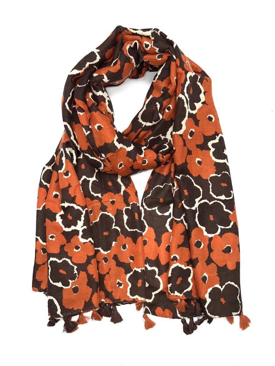 nicole-foulard-épais-élégant-motif-fleurs-vintage-annes60 (2)