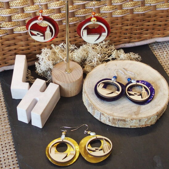 SANVIC boucles d'oreilles LE HAVRE nacre