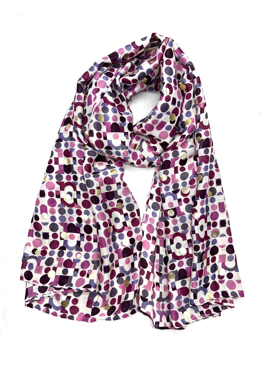 yvonne-foulard-viscose-coton-imprimé-original-formes-géométriques-points (2)