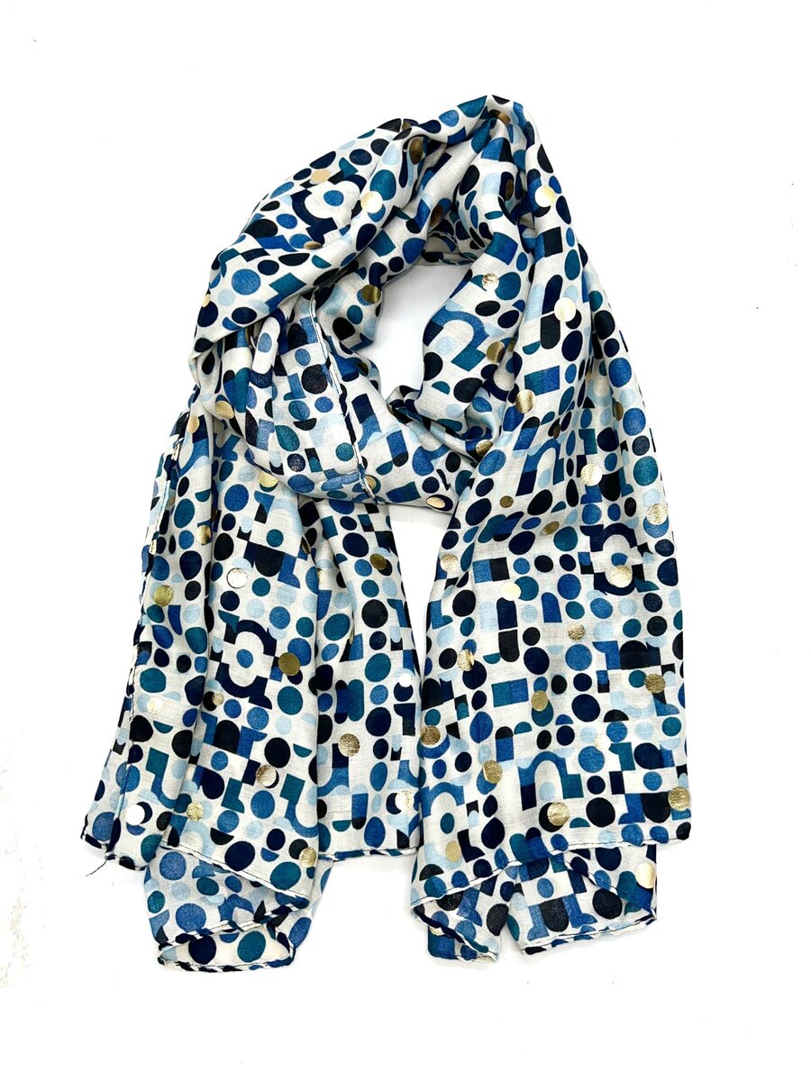 yvonne-foulard-viscose-coton-imprimé-original-formes-géométriques-points (3)