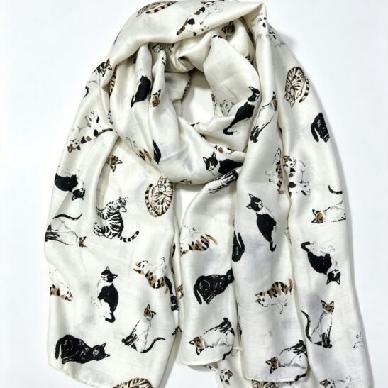 BAGUERA foulard aux motifs de chats