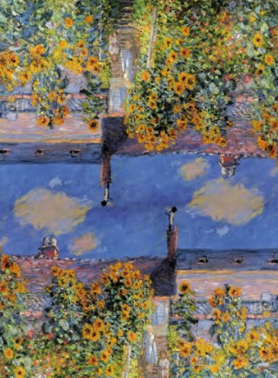 LE JARDIN DE MONET écharpe chaude imprimée tableau
